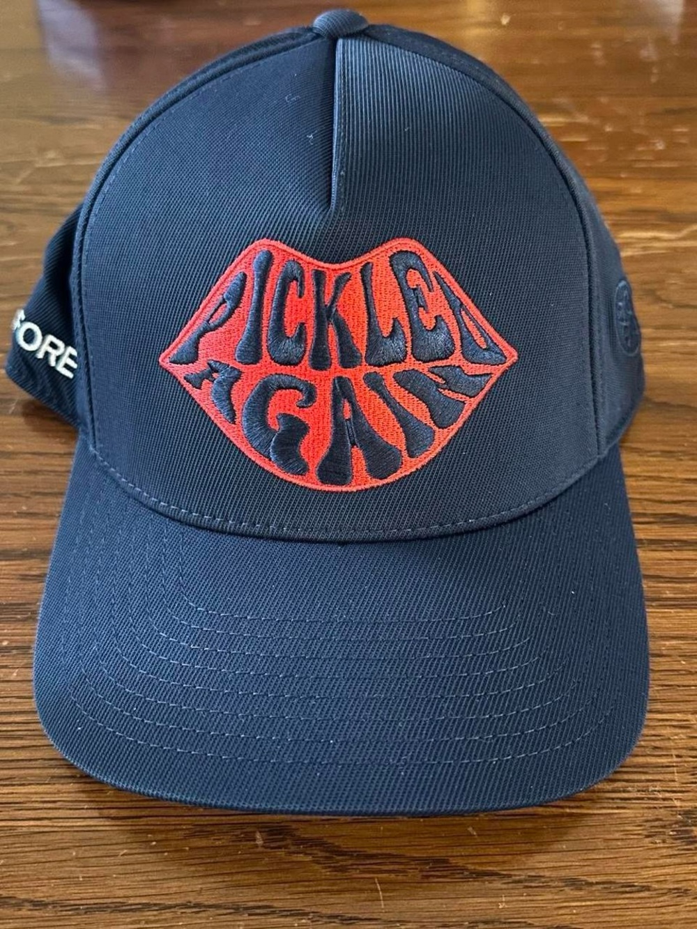 G/Fore Pickled Again Snapback Hat Navy Blue Red Pickleball Cap Performance Golf